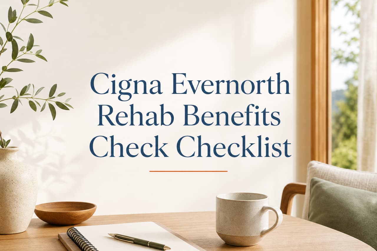 Cigna Evernorth Rehab Benefits Check Checklist