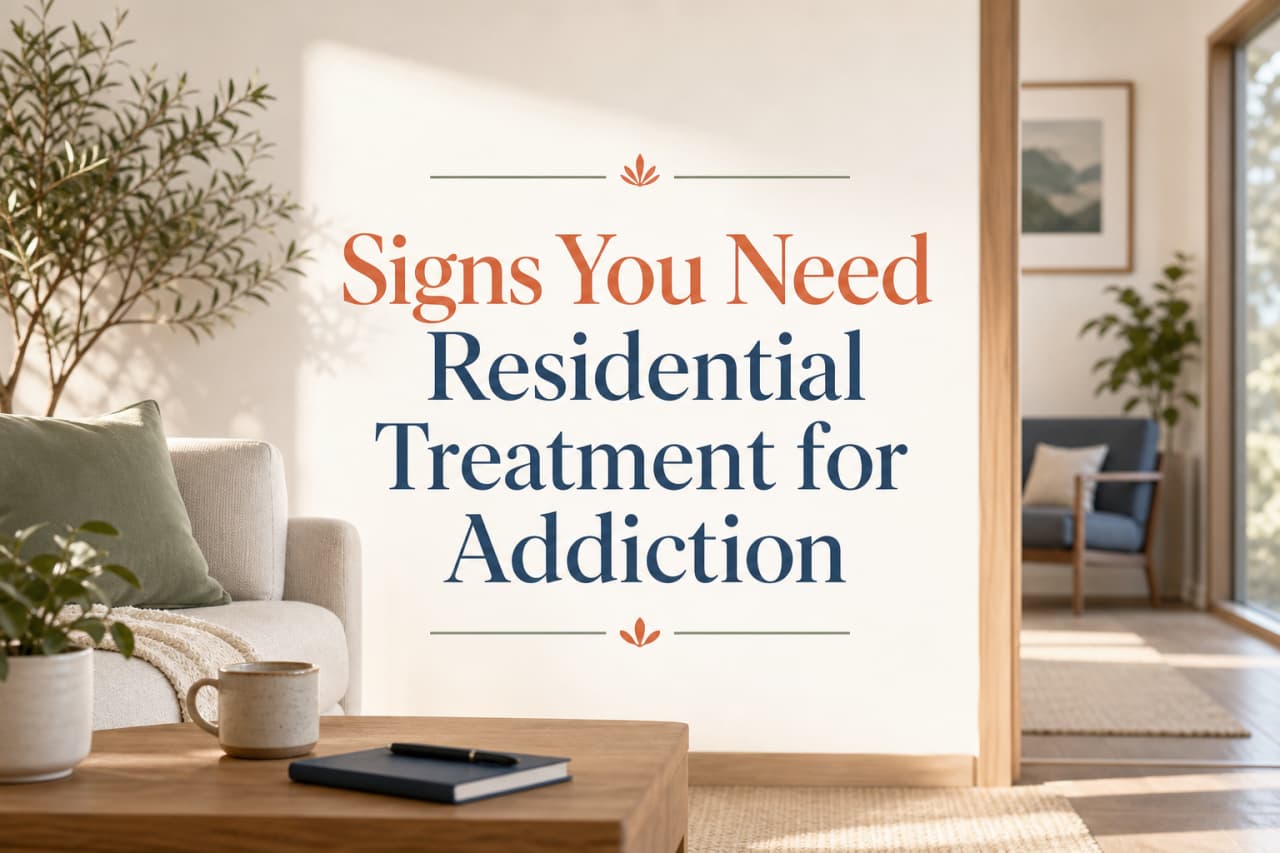 Signs You Need Residential Treatment for Addiction