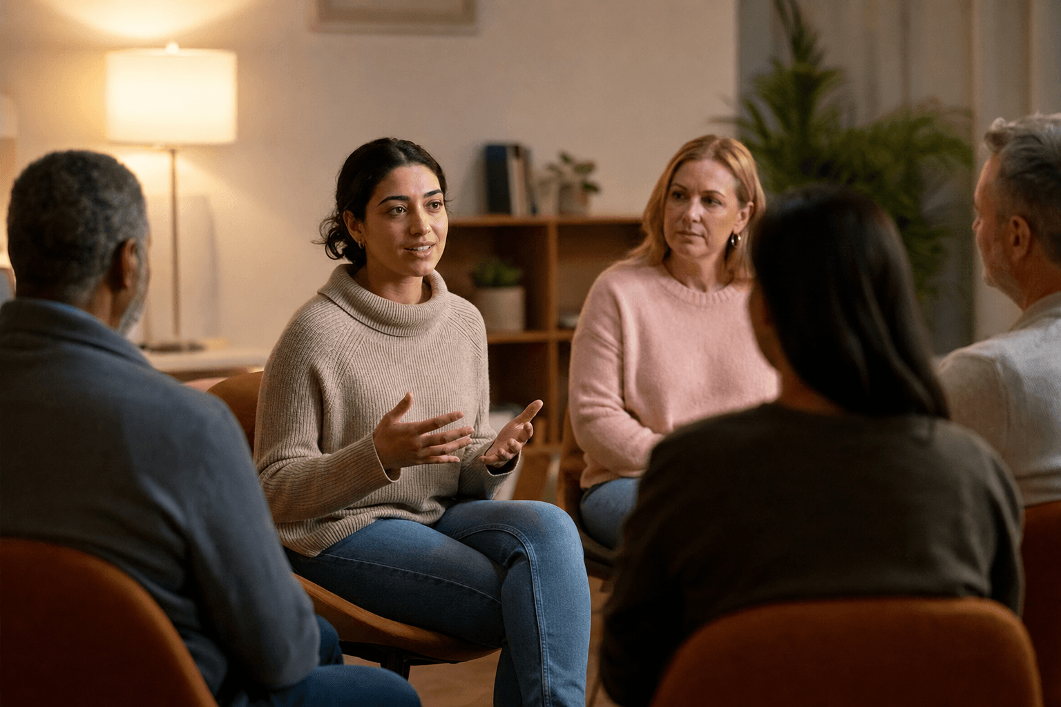 Group therapy session for depression and addiction dual diagnosis treatment at Northbound Treatment Services
