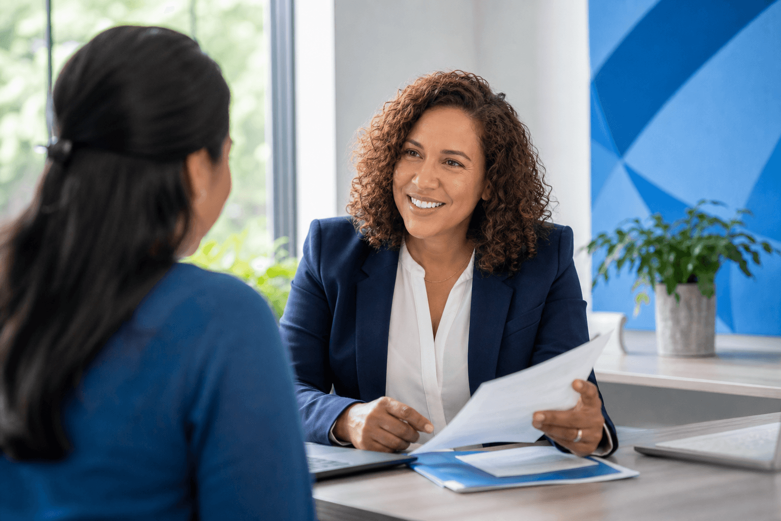Northbound admissions counselor reviewing Anthem insurance benefits with a client