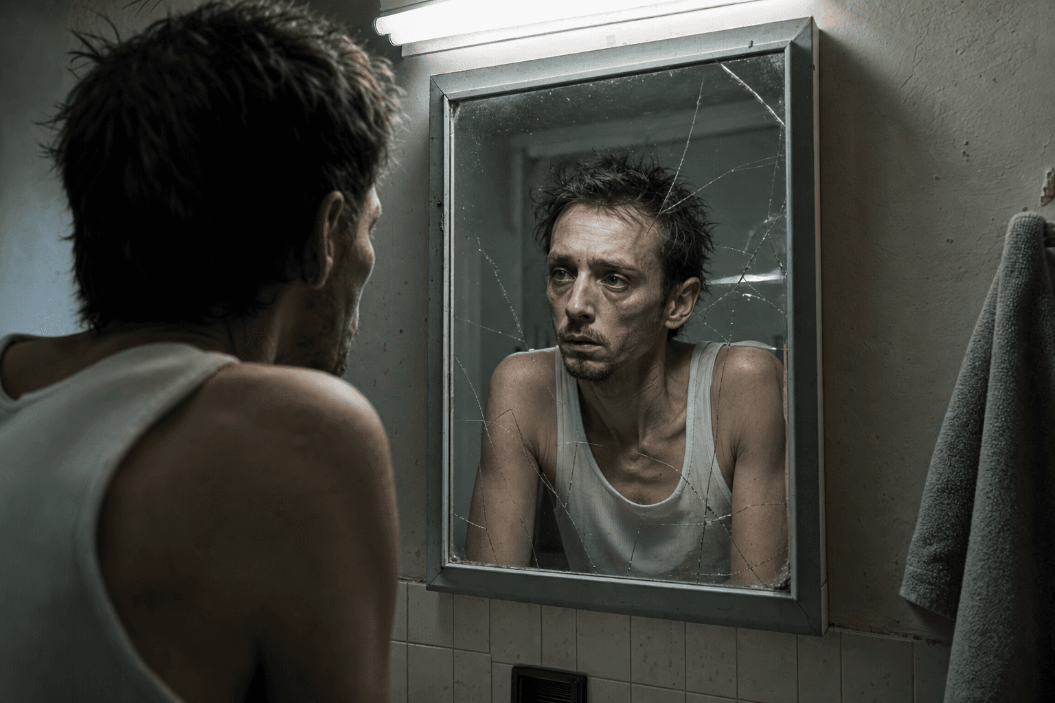 The devastating physical toll of methamphetamine addiction — a face unrecognizable from who it was before