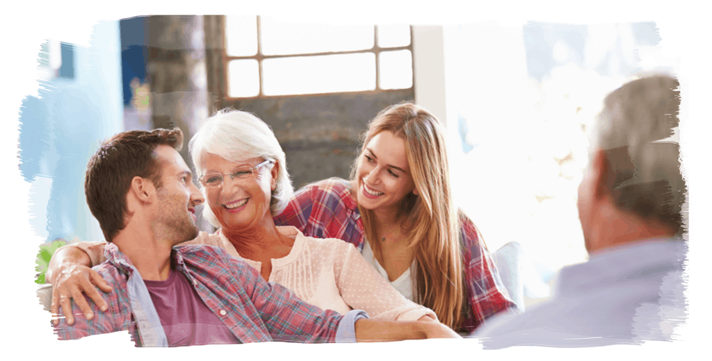 Smiling group at codependency treatment programs in Orange County.