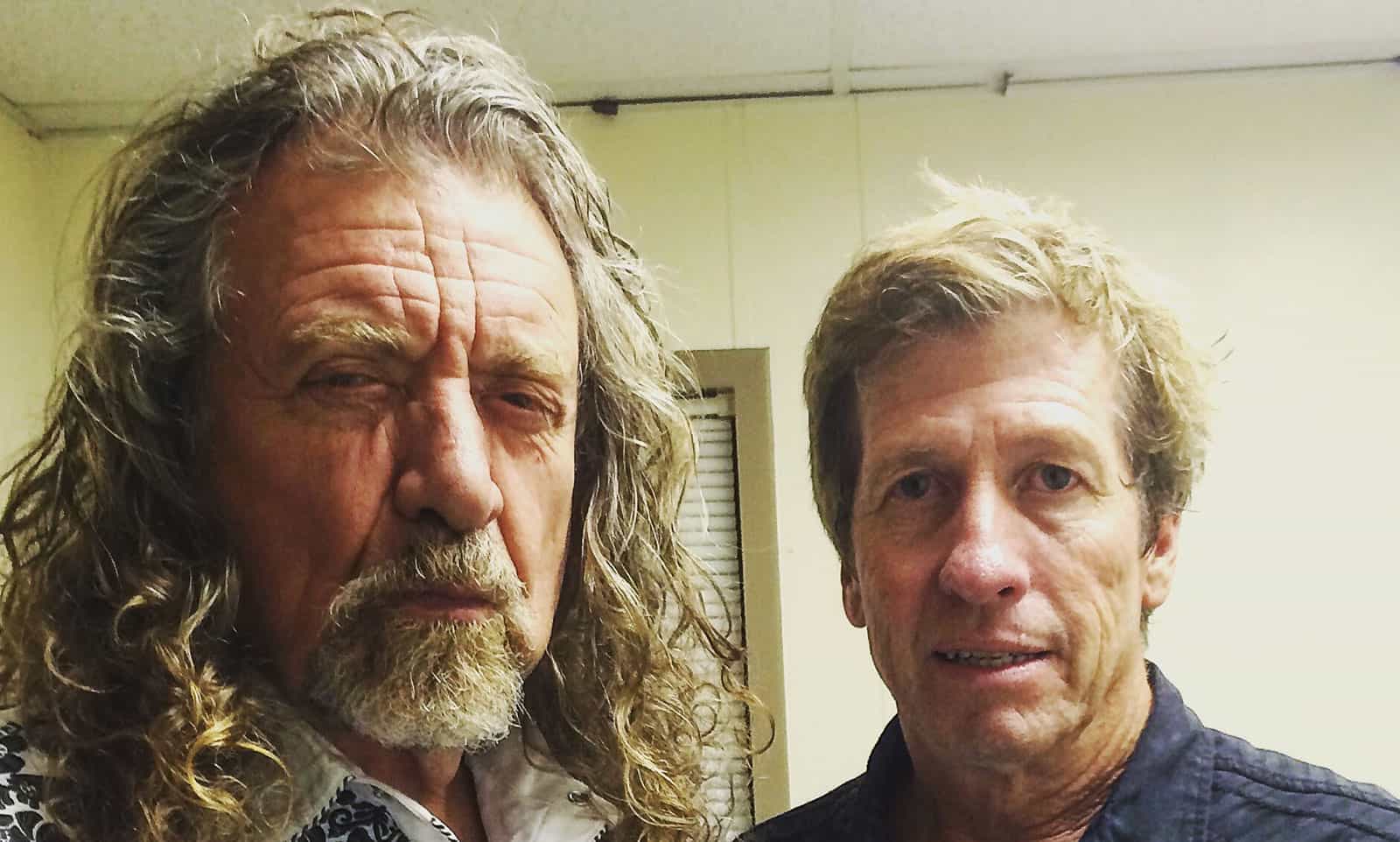 Dusty alongside Robert Plant, lead singer from Led Zeppelin