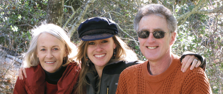 Ilana with her parents, Robin and Michael